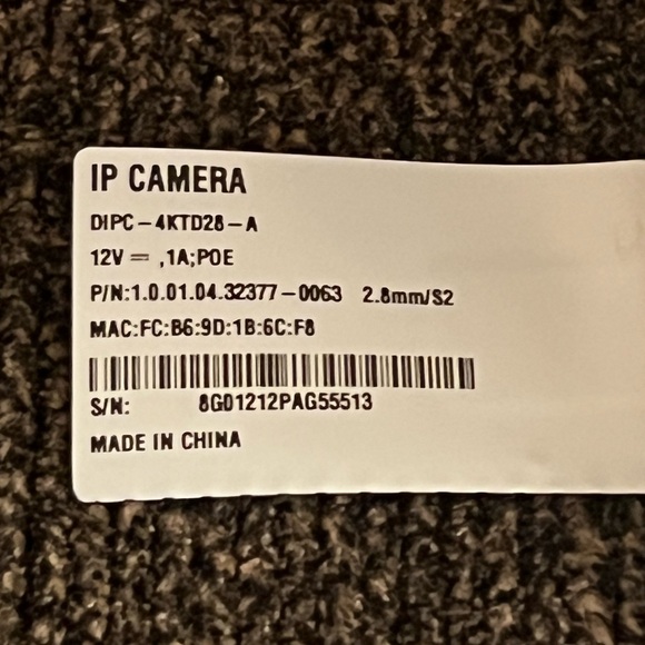 Hinovision IP Security Camera Model DIPC-4KTD28-A - Picture 4 of 4